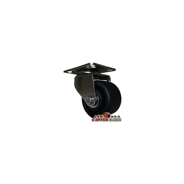 3" LOW PROFILE PLATE CASTER, POLYOLEFIN WHEEL, 03- PN, 03PO30IB3611